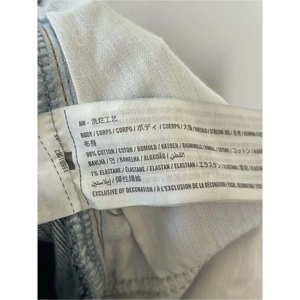 Abercrombie Curve Love Ultra High Rise 90's Straight Jeans Medium Wash Size 26L
